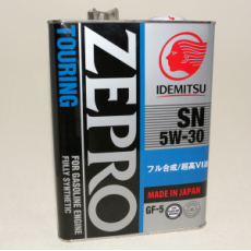 картинка IDEMITSU  Zepro Touring  5W-30 SM/GF-4  4л. от интернет-магазина "АВТОИМПЕРИЯ", 4589573620052