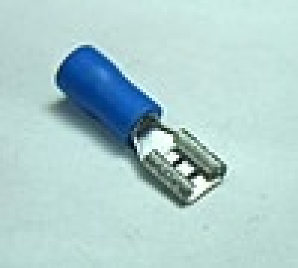 картинка Клемма "мама" серия 6,3 мм синяя (плоская, изолированная) от интернет-магазина "АВТОИМПЕРИЯ", 2200004396798