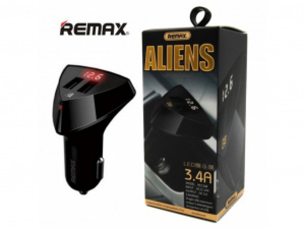 картинка Адаптер ReMax CarCharger RCC208 Aliens 3.4A от интернет-магазина "АВТОИМПЕРИЯ", 6954851260684