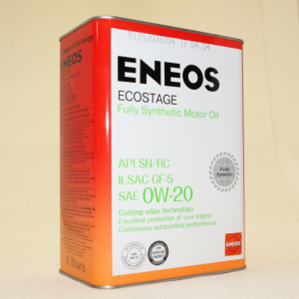 картинка ENEOS Ecostage  100% Synt. SN  0W-20  4л от интернет-магазина "АВТОИМПЕРИЯ", 8809478941851